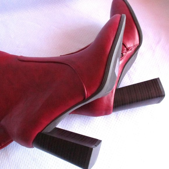 💋❤ JOURNEE COLLECTION KARIMA WC RED BOOTS – 7WC – NWT ❤💋 - Picture 12 of 15
